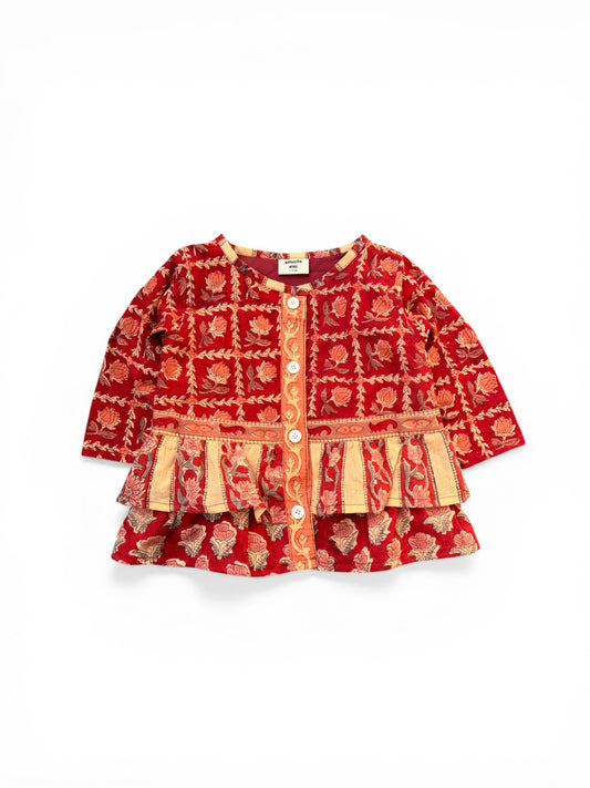 Ruffled Hem Blouse -Blouse Only-