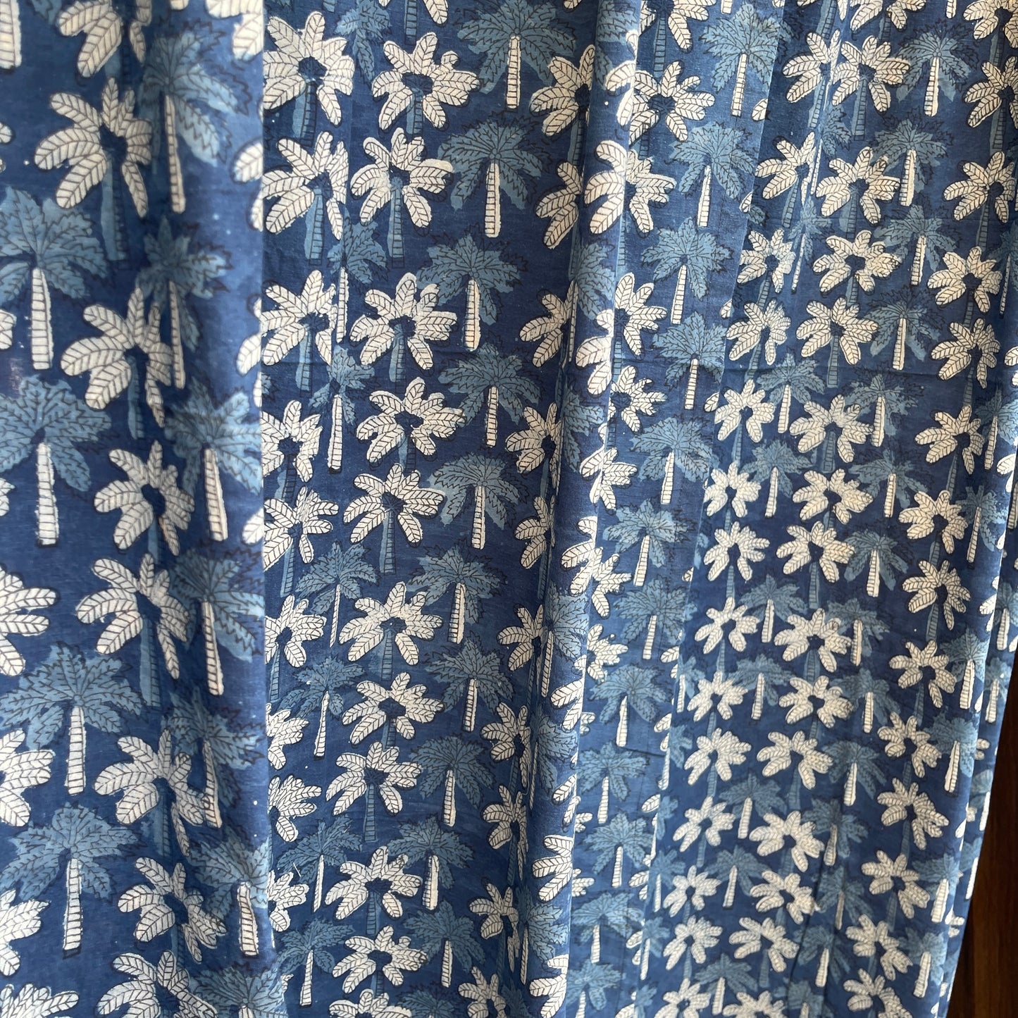 Japanese style Goodwill short - NOREN- Pair of Cotton Curtain Hand block print