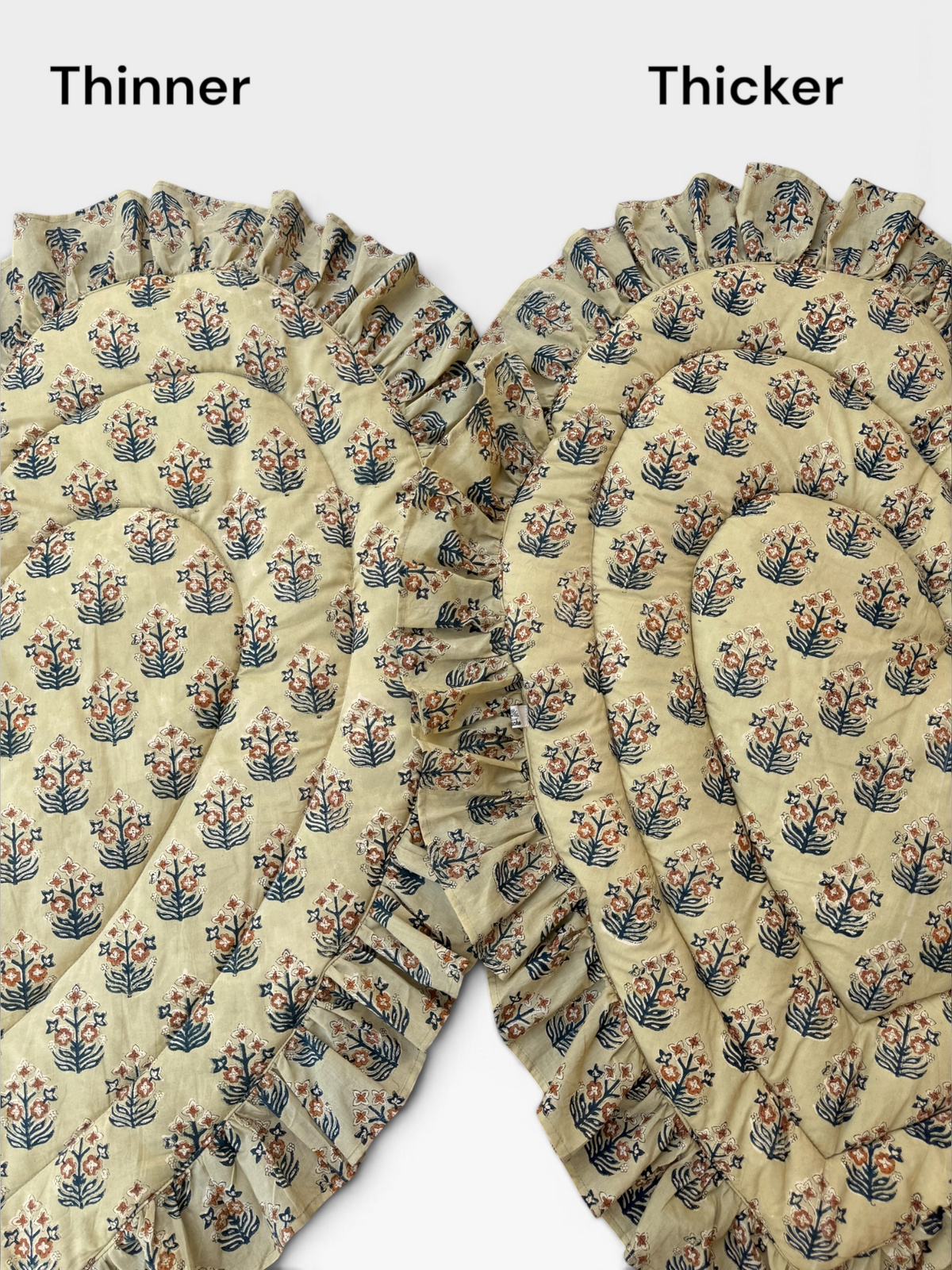 -レギュラーサイズ- Baby Play Mat Heart Frill / Soft Autumn Colors