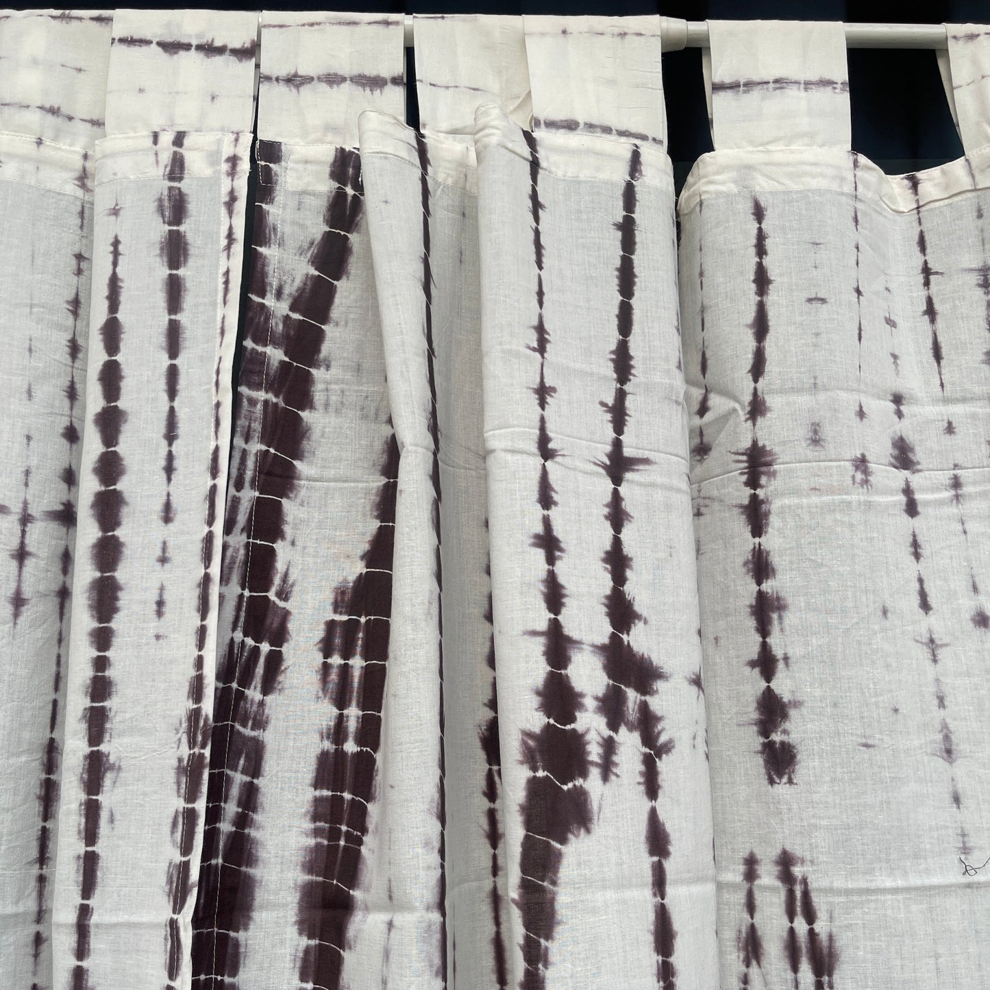 Japanese style Goodwill long - NOREN- Pair of Cotton Curtain Shibori