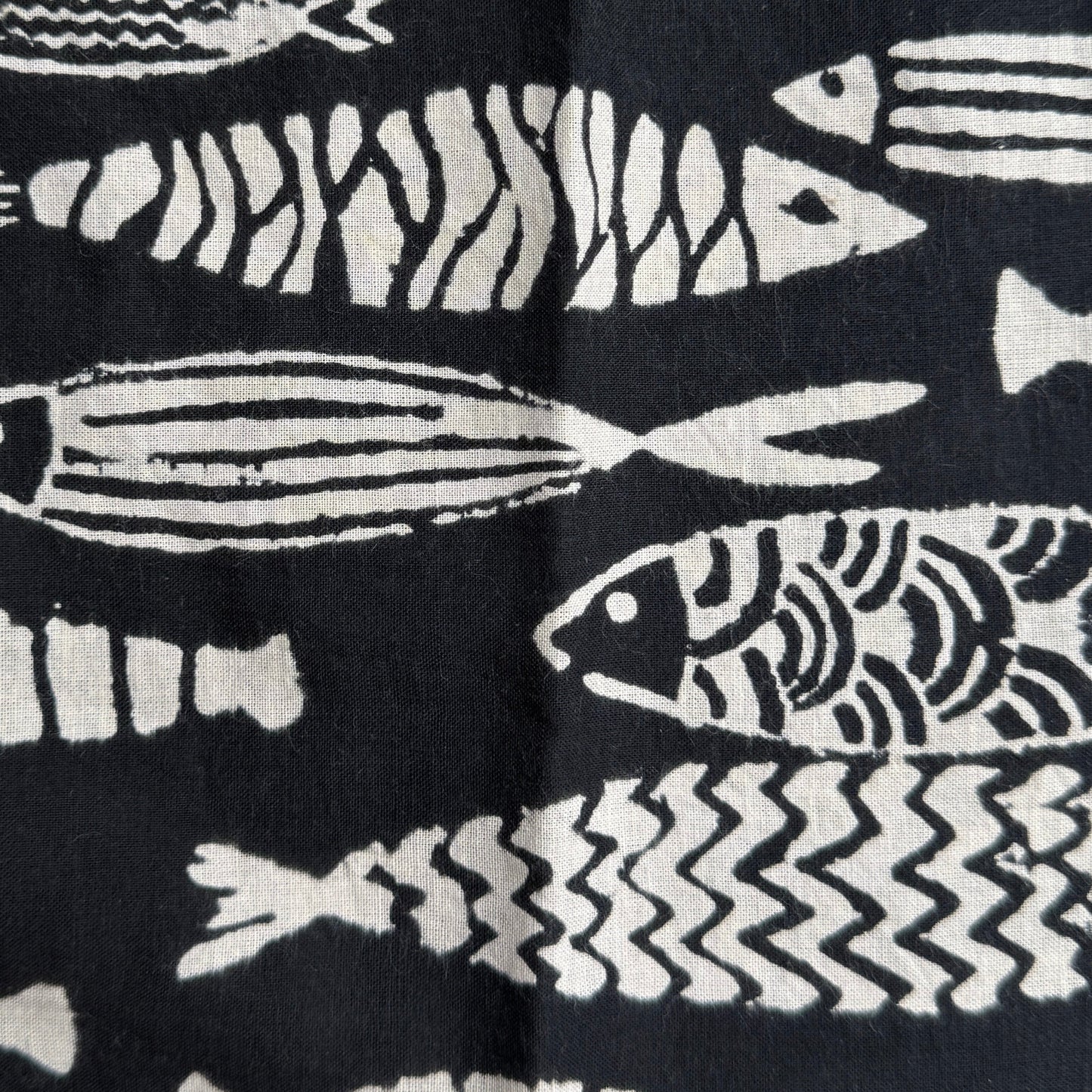 Open Collar Shirts -Block Print Cotton-