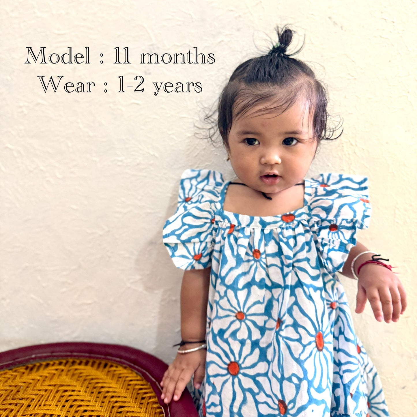 Daisy Flower Print Frill Summer Dress