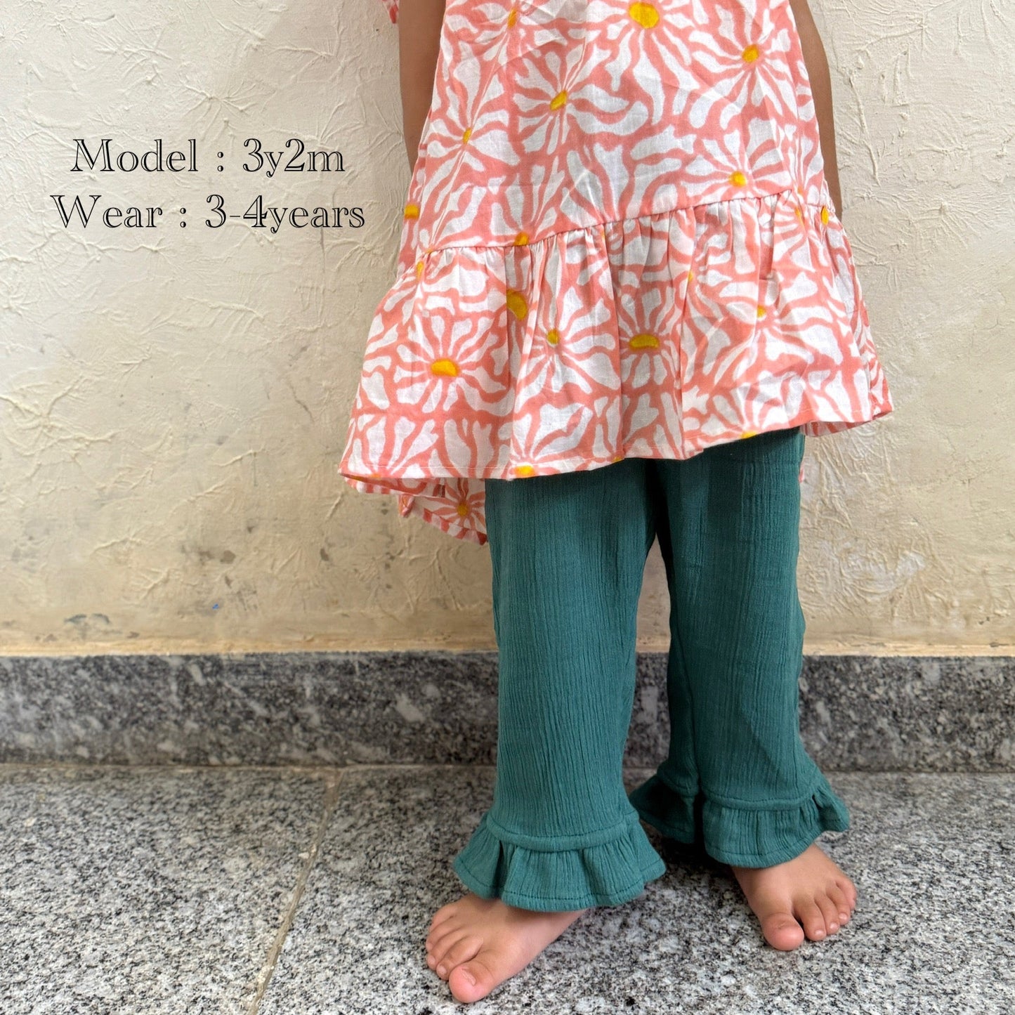 ⭐︎1-10years⭐︎ Organic Crinkle Cotton Frill Pants