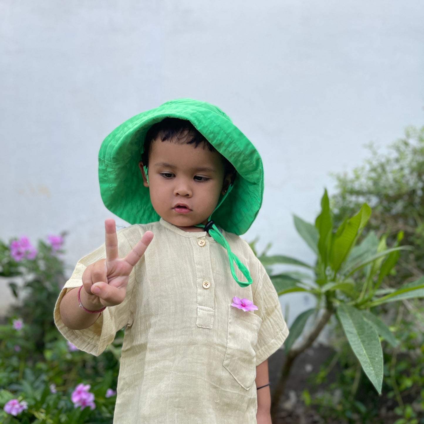 Muslin cotton loose fit pullover shirts and sirwal shorts set Unisex