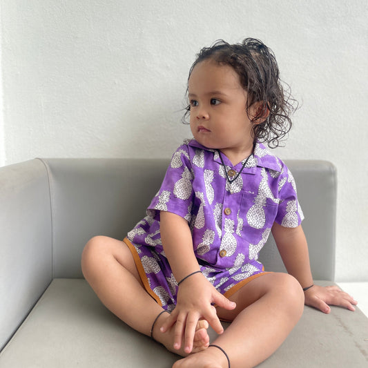 Block Print Kids Shirt and Short Set