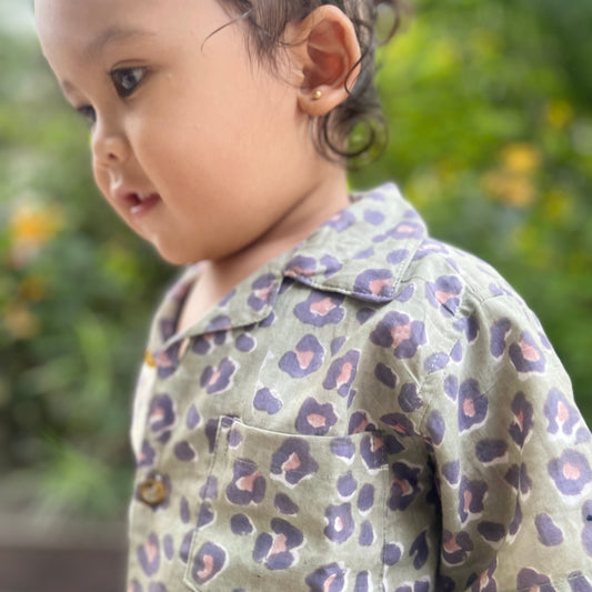 Block Print Kids Shirt and Short Set