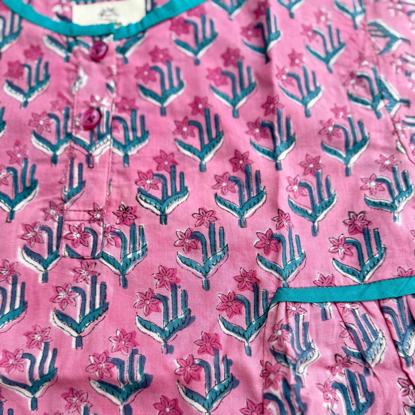 Loose Fit Piping Shirts Tunic