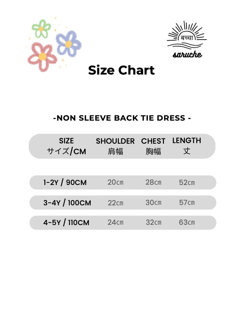Non Sleeve Back Tie Dress