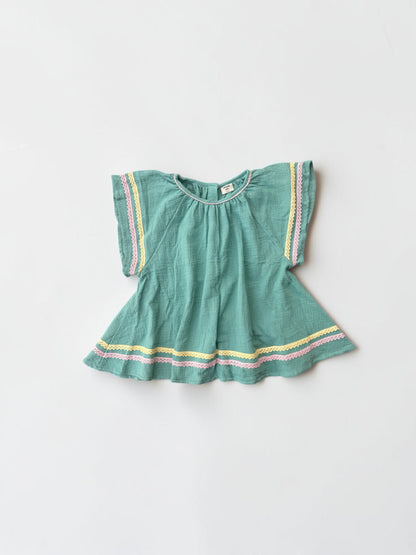 Muslin Cotton Girls Butterfly Tunic