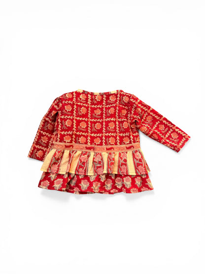 Ruffled Hem Blouse -Blouse Only-