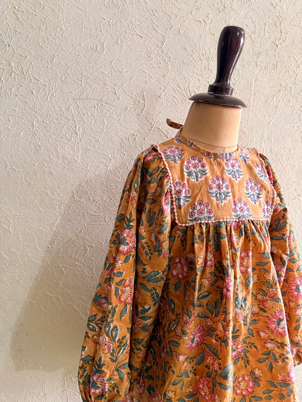 Balloon Sleeve Midi Retro Dress