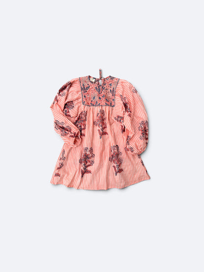 Balloon Sleeve Midi Retro Dress