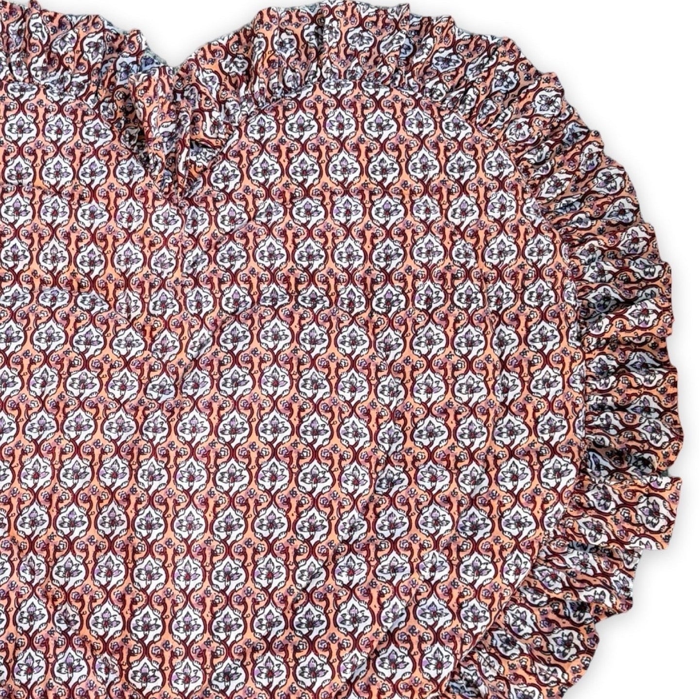 Baby Quilt Play Mat Heart Frill -Maroon-