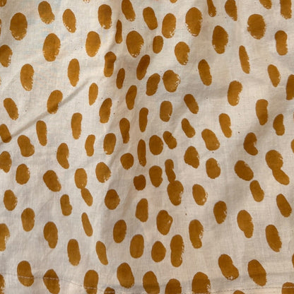 Leopard Print Block Print Blouse -Natural Dyed-