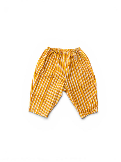 Harem Cropped Pants -Natural Dyed-