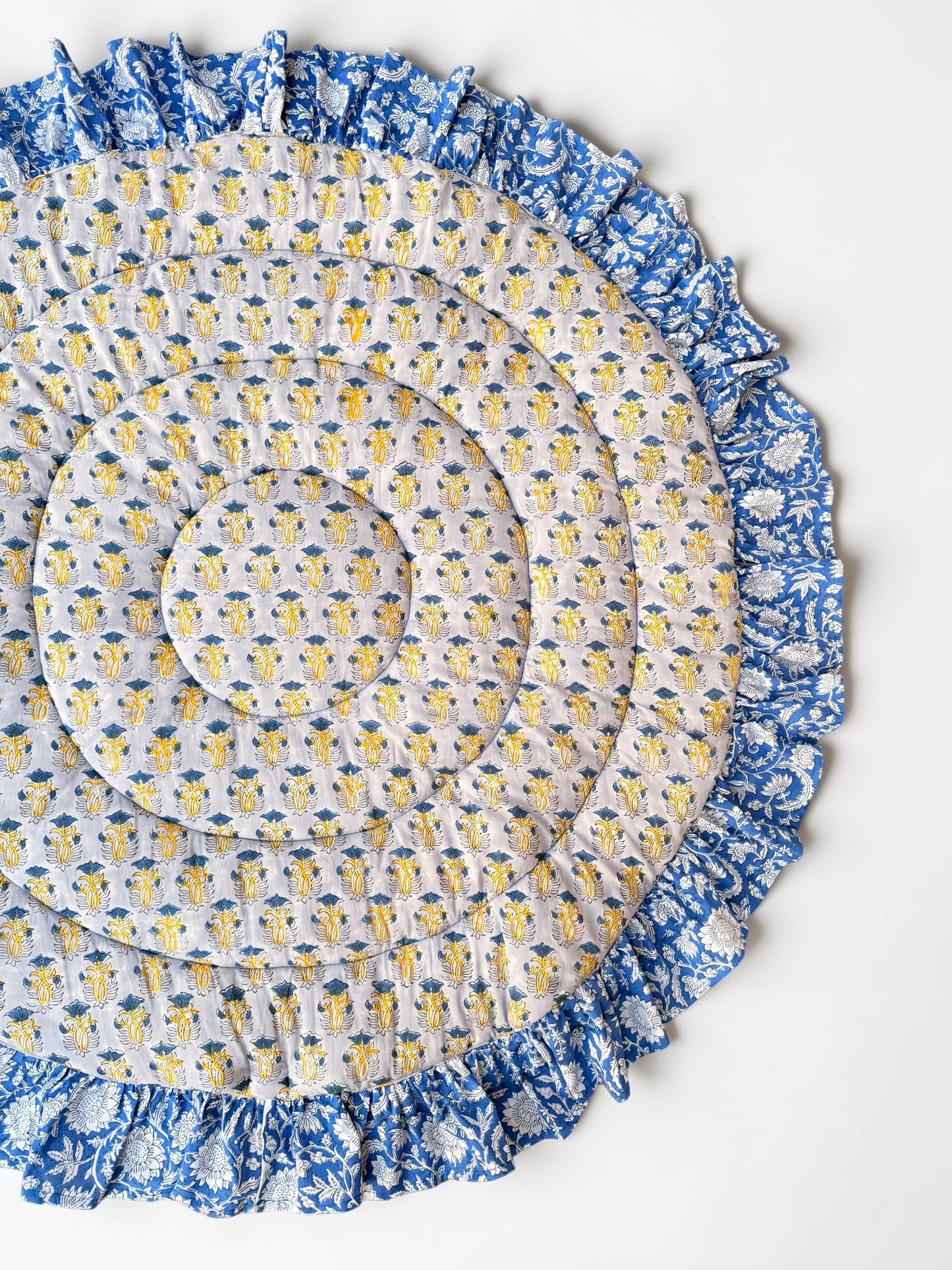 Round Ruffled Baby Play Mat