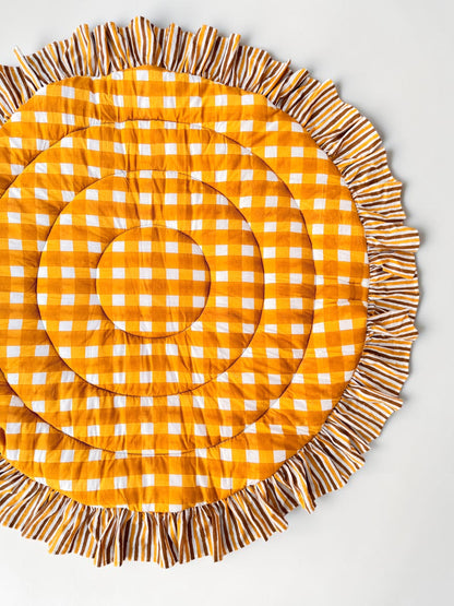 Round Ruffled Baby Play Mat