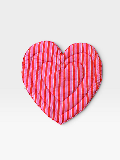 Baby Play Mat -Piping Heart Single Foam Only-