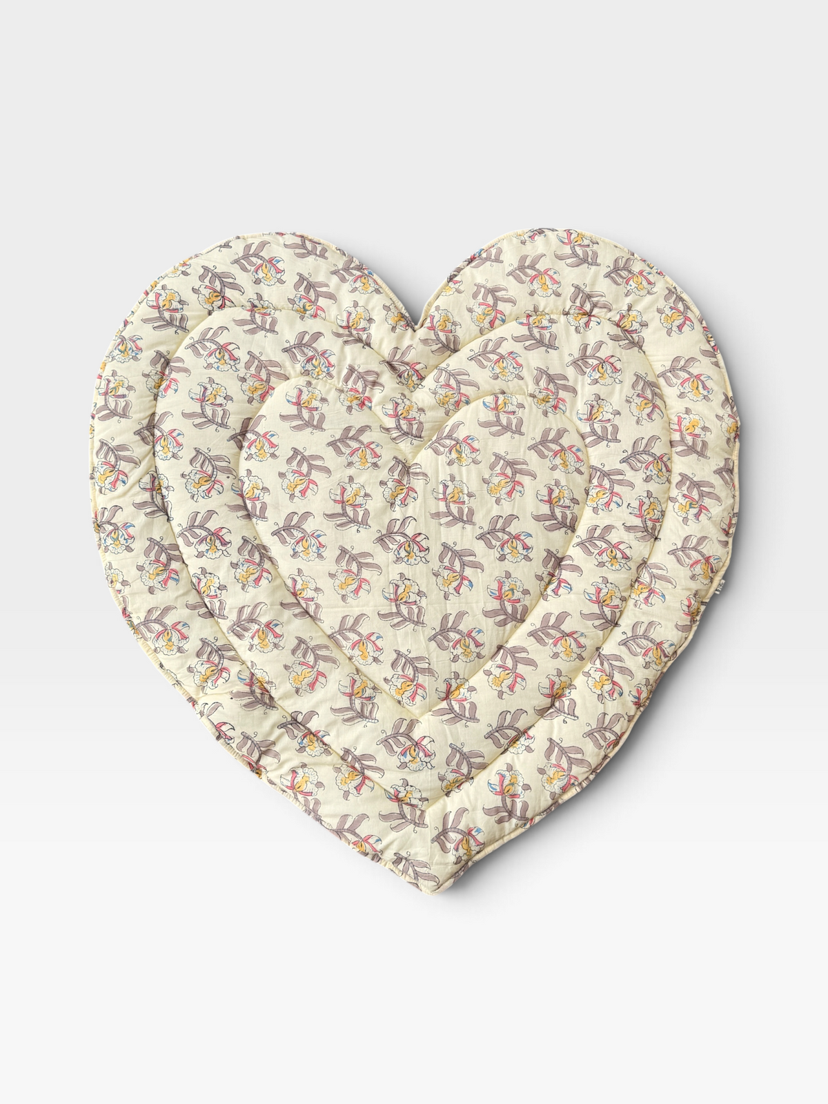 Baby Play Mat -Piping Heart Single Foam Only-