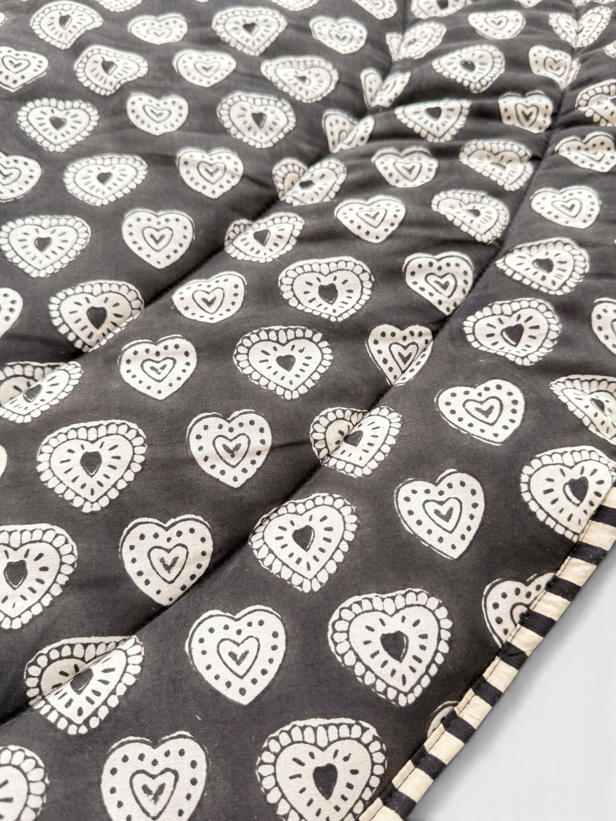 Baby Play Mat -Piping Heart Single Foam Only-