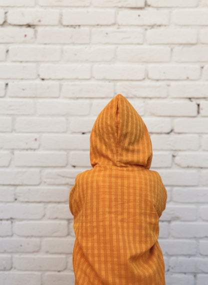 Kids Hooded Shirt, Handloom Cotton Pullover Shirts