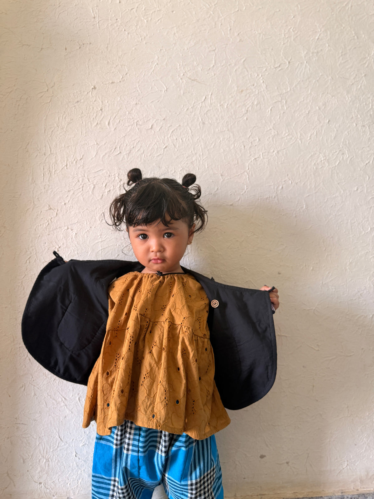 Dobby Cotton Tiered Short Tunic