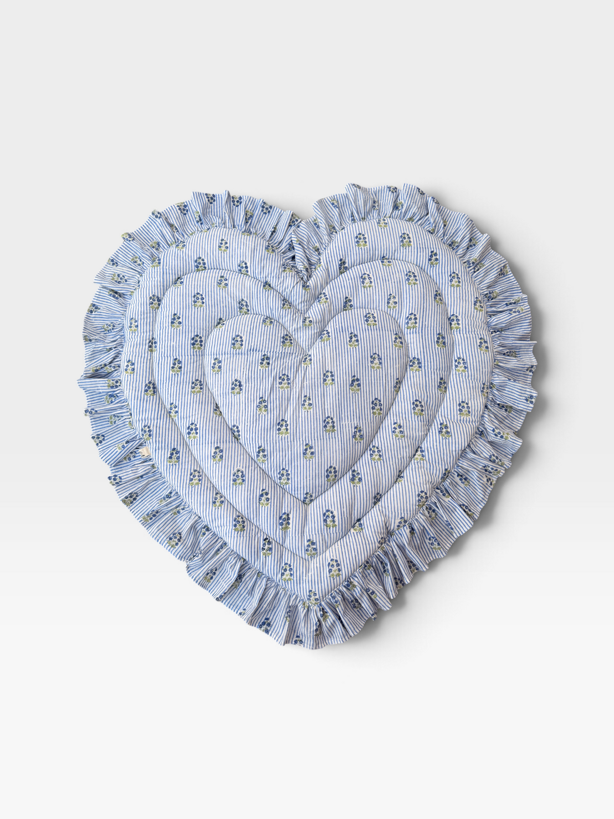 -レギュラーサイズ- Baby  Play Mat Heart Frill / Soft Autumn Colors