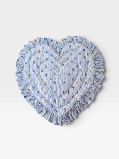 Baby Play Mat Heart Frill - Small Double Foam Only / Soft Autumn Color -