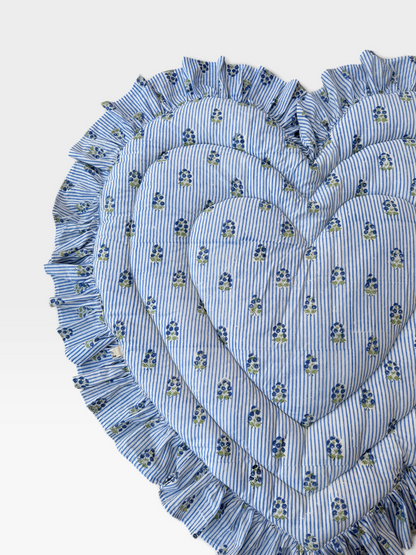 -レギュラーサイズ- Baby  Play Mat Heart Frill / Soft Autumn Colors