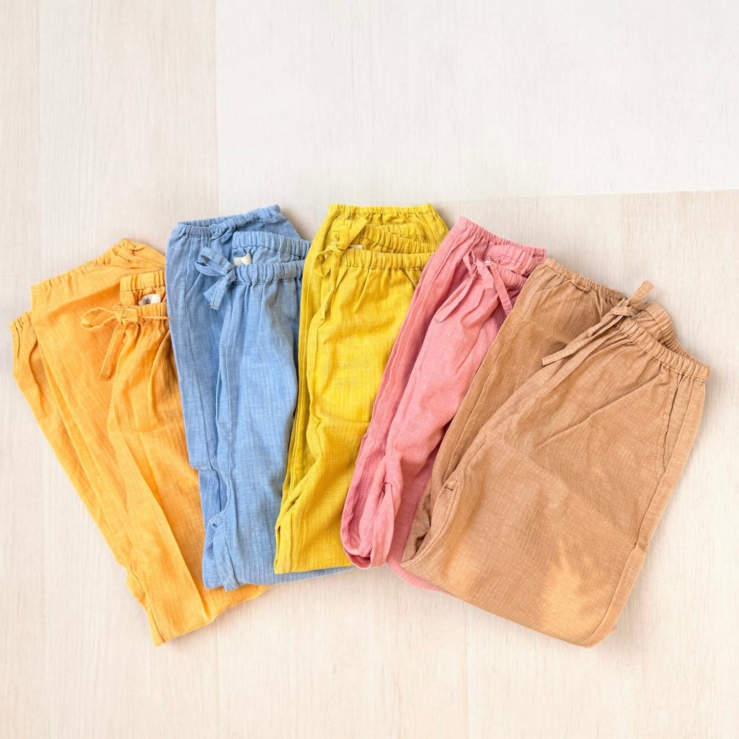 Stripes Dobby Handwoven  South Cotton Long Pants