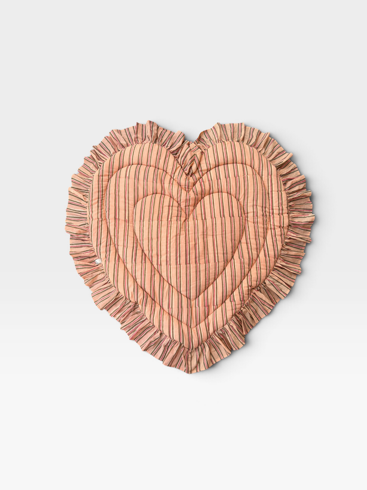 -レギュラーサイズ- Baby  Play Mat Heart Frill / Soft Autumn Colors
