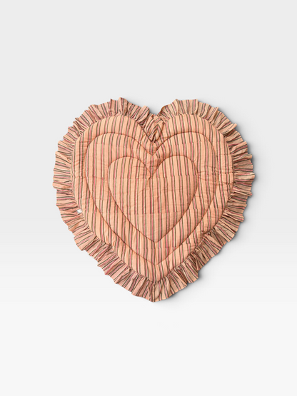 Baby Play Mat Heart Frill - Small Double Foam Only / Soft Autumn Color -