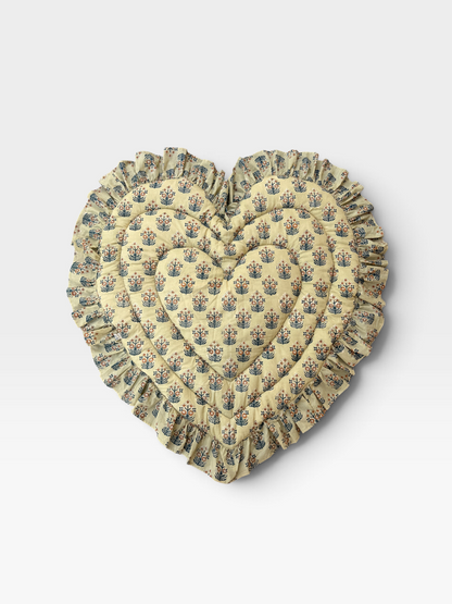 -レギュラーサイズ- Baby  Play Mat Heart Frill / Soft Autumn Colors