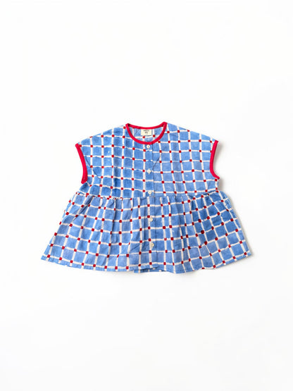 Candy Check Wide Fit Girls Shirt Tunic