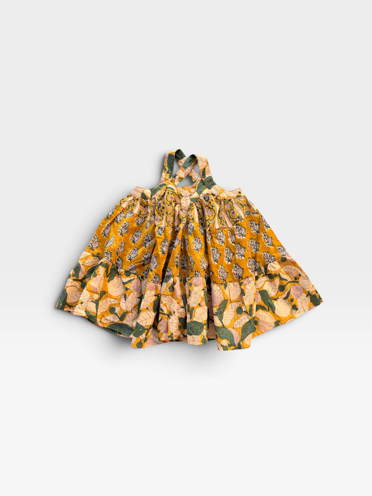Tiered Pinafore Skirt