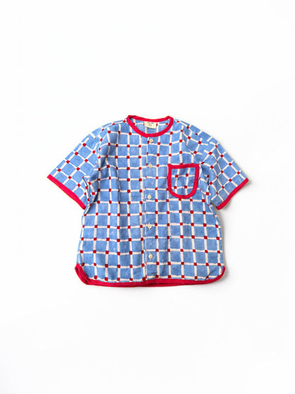 Candy Checks Piping Boys Shirt