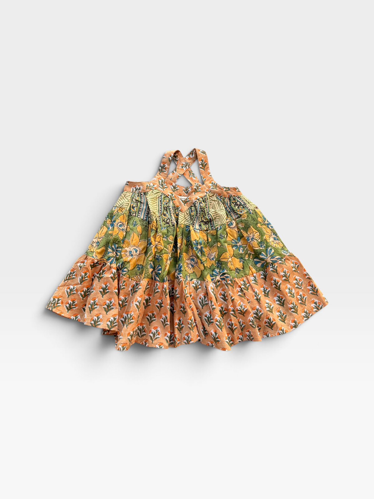 Tiered Pinafore Skirt