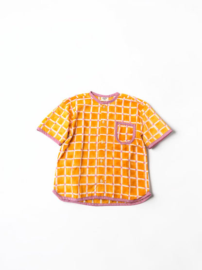 Candy Checks Piping Boys Shirt