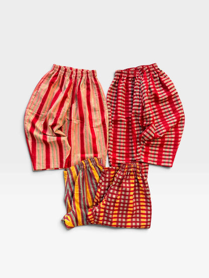 Checks & Stripes Wide Leg Pants