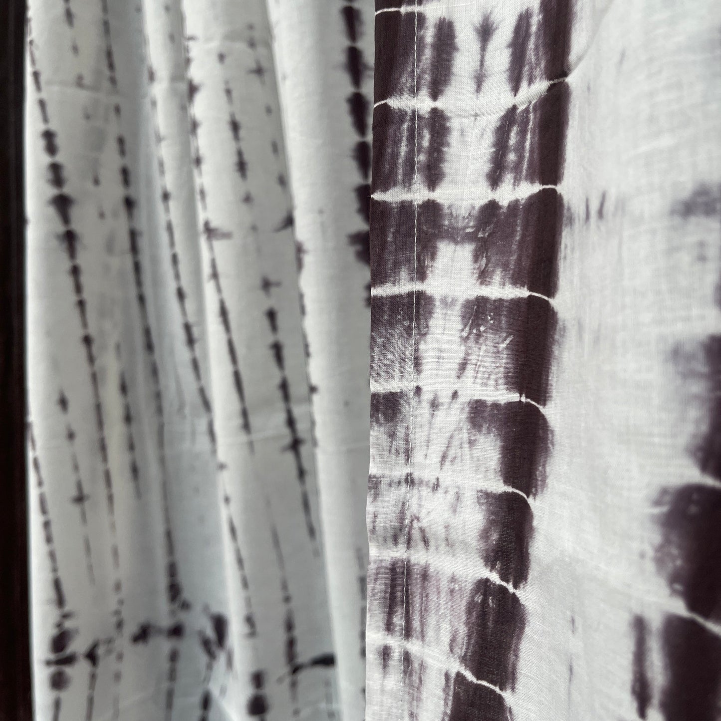 Japanese style Goodwill long - NOREN- Pair of Cotton Curtain Shibori