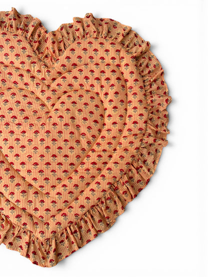 Baby Quilt Play Mat Heart Frill -Monsoon Colors-
