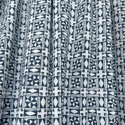 Japanese style Goodwill long - NOREN- Pair of Cotton Curtain Hand block print