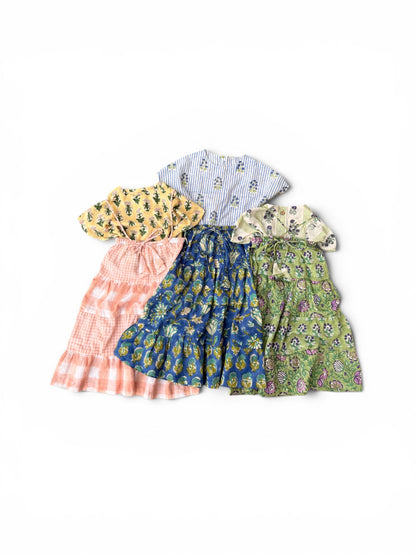 Back Button Top &amp; Long Skirt Set