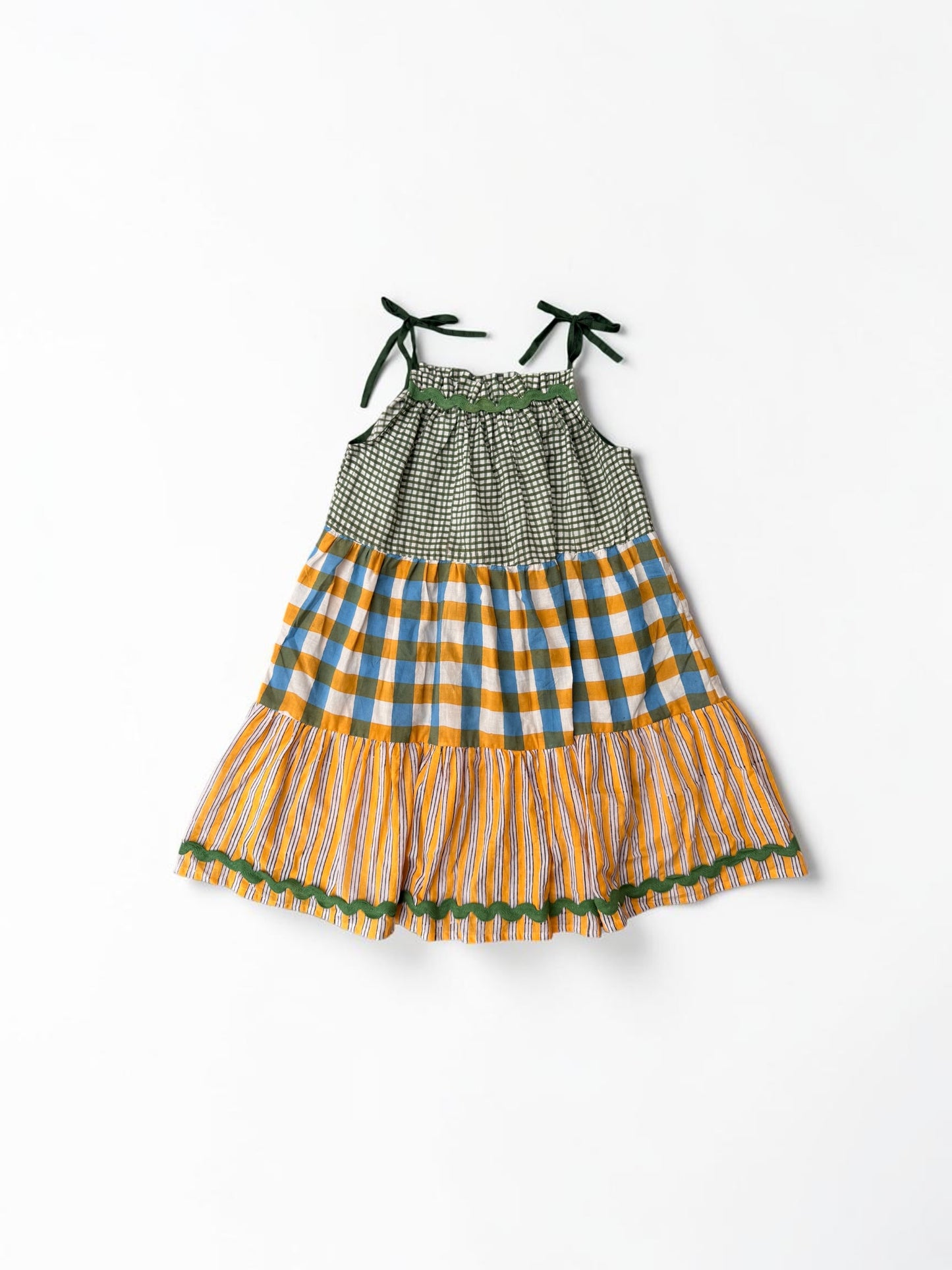 Mixed Candy Check Camisole Dress