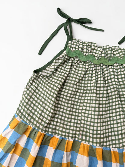 Mixed Candy Check Camisole Dress