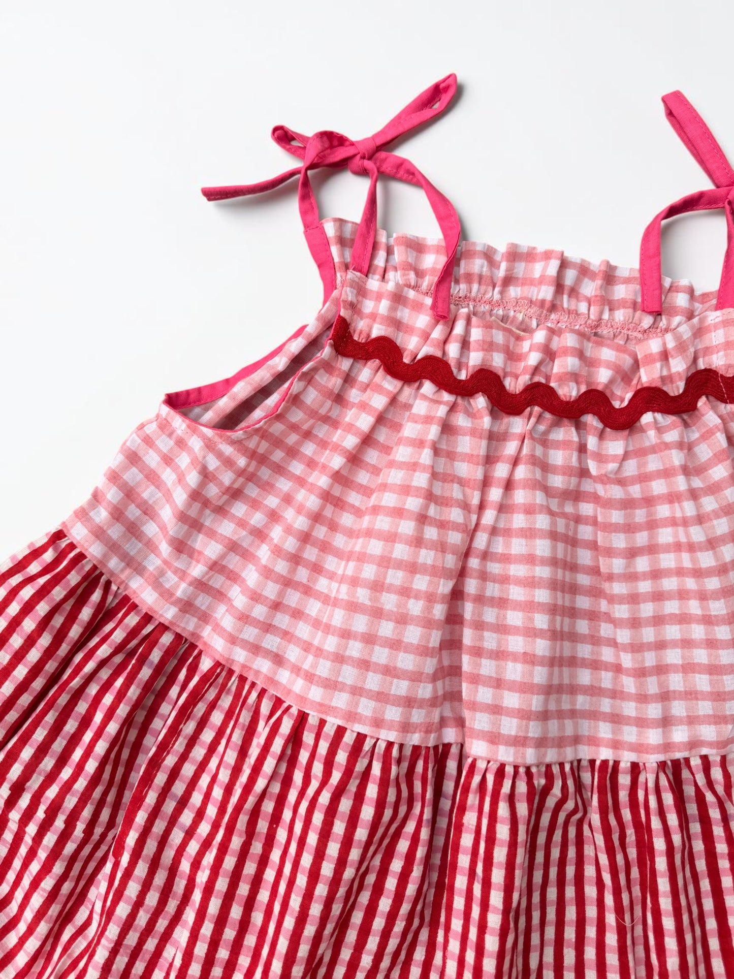 Mixed Candy Check Camisole Dress