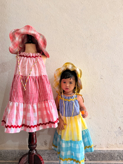 Mixed Candy Check Camisole Dress