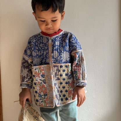 Stripes Patchwork Quilted Reversible Jacket