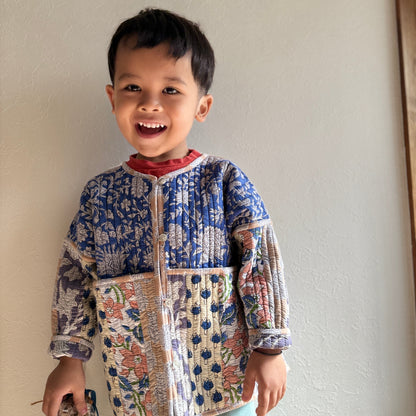 Stripes Patchwork Quilted Reversible Jacket