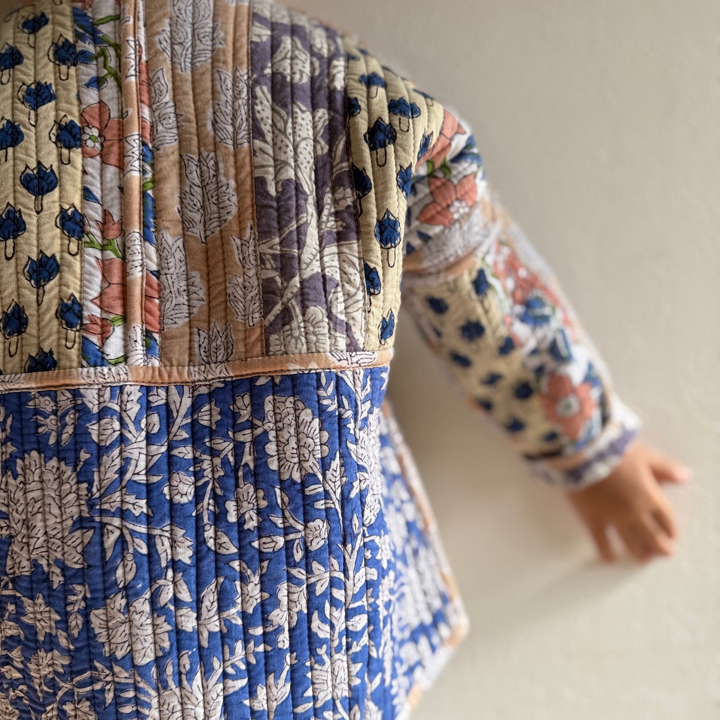 Stripes Patchwork Quilted Reversible Jacket